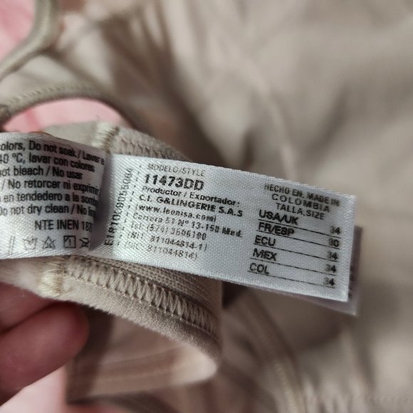 Leonisa Large Multi/Functional Back Support Posture Corrector Wireless Bra - Picture 6 of 6